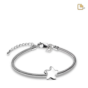 Angelic Starª Polished Sterling Silver Cremation Bracelet Bead