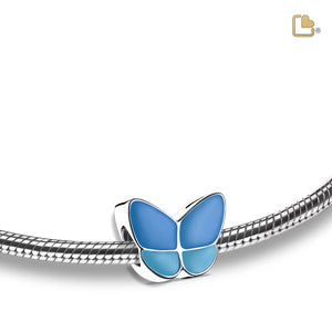 Wings of Hope Blue Cremation Bracelet Bead