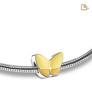 Wings of Hopeª️ Ashes Bead Pearl Yellow & Polished Silver