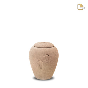 ShiftingSand Footprints Keepsake Urn Eco Sand