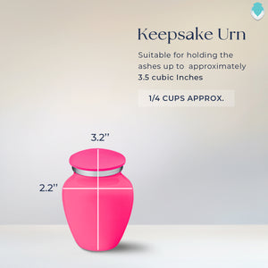 Keepsake Embrace Bright Pink Doves Cremation Urn