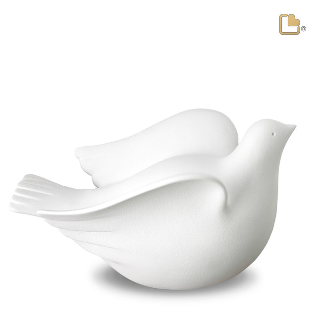 Love Dove Standard Adult Urn White