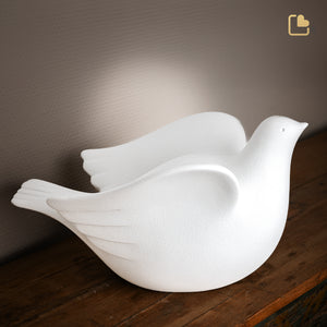 Love Dove Standard Adult Urn White