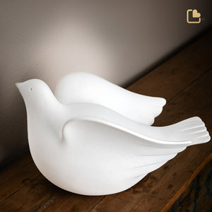 Love Dove Standard Adult Urn White