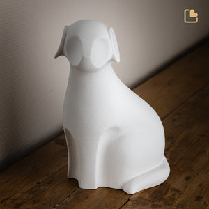 Dog Pet Urn White