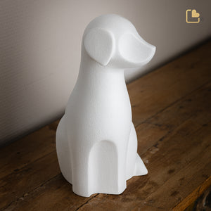 Dog Pet Urn White