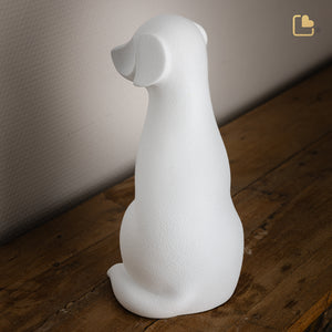 Dog Pet Urn White