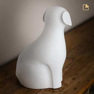 Dog Pet Urn White