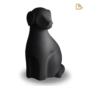 Dog Pet Urn Black