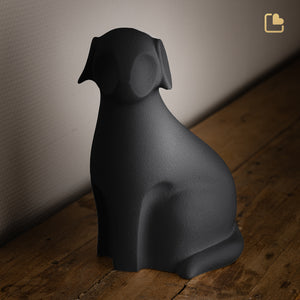 Dog Pet Urn Black