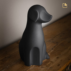 Dog Pet Urn Black