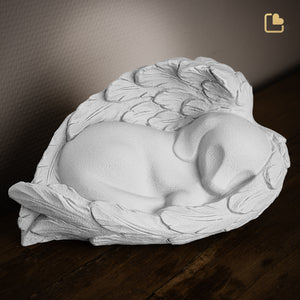 Angelic Dog Pet Urn White