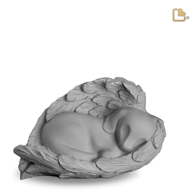 Angelic Dog Pet Urn Silver Grey