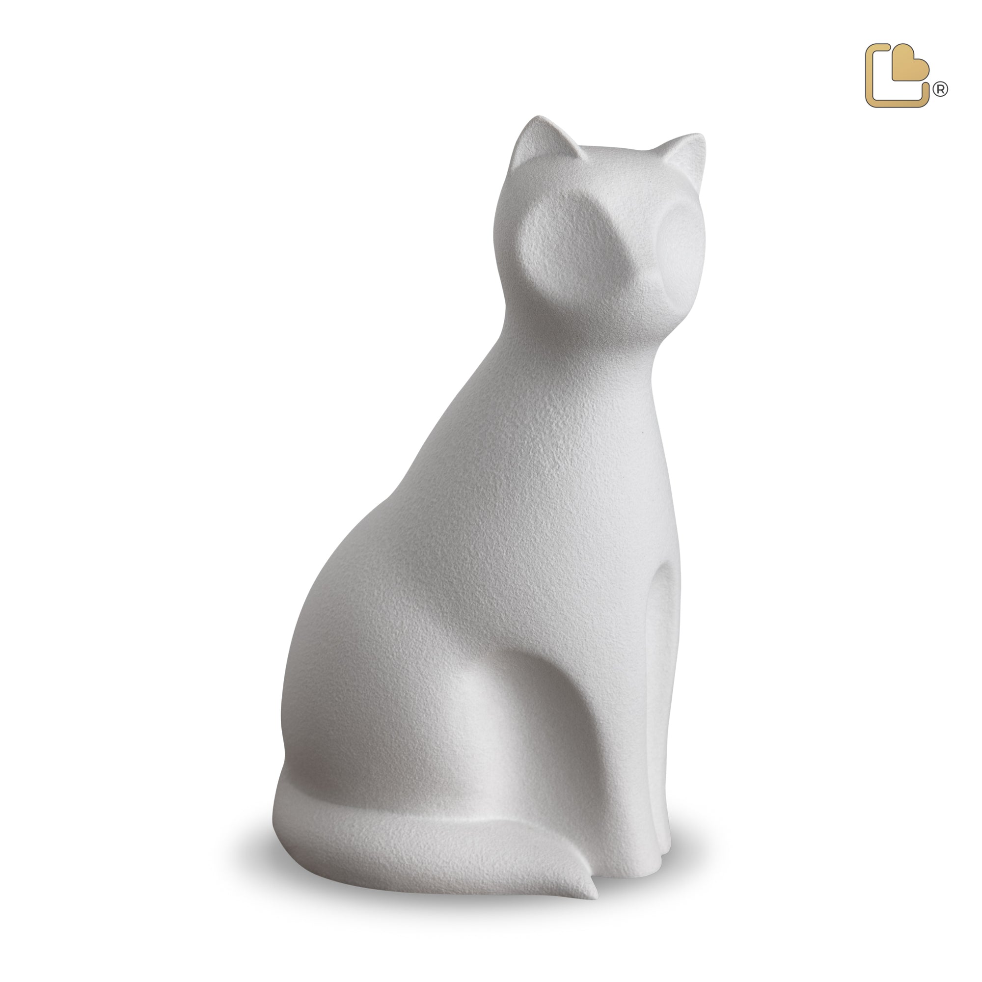 Cat Pet Urn White