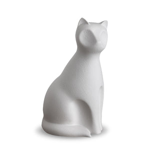 Cat Pet Urn White