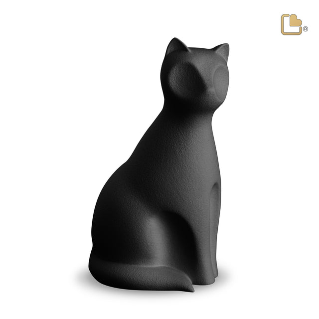 Cat Pet Urn Black