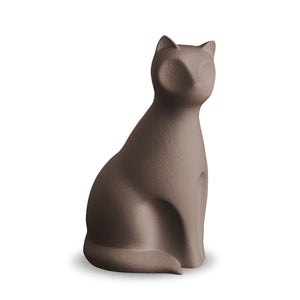 Cat Pet Urn Brown