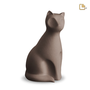 Cat Pet Urn Brown