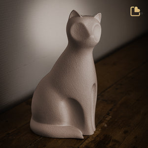 Cat Pet Urn Brown