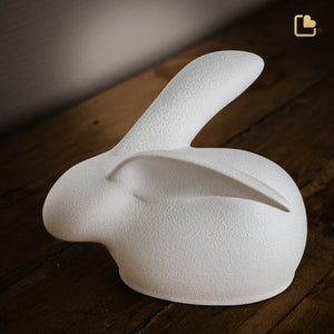 Rabbit Pet Urn White