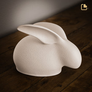 Rabbit Pet Urn Beige