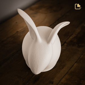 Rabbit Pet Urn Beige