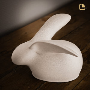 Rabbit Pet Urn Beige