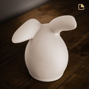 Rabbit Pet Urn Beige