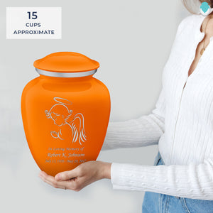 Adult Embrace Burnt Orange Angel Cremation Urn