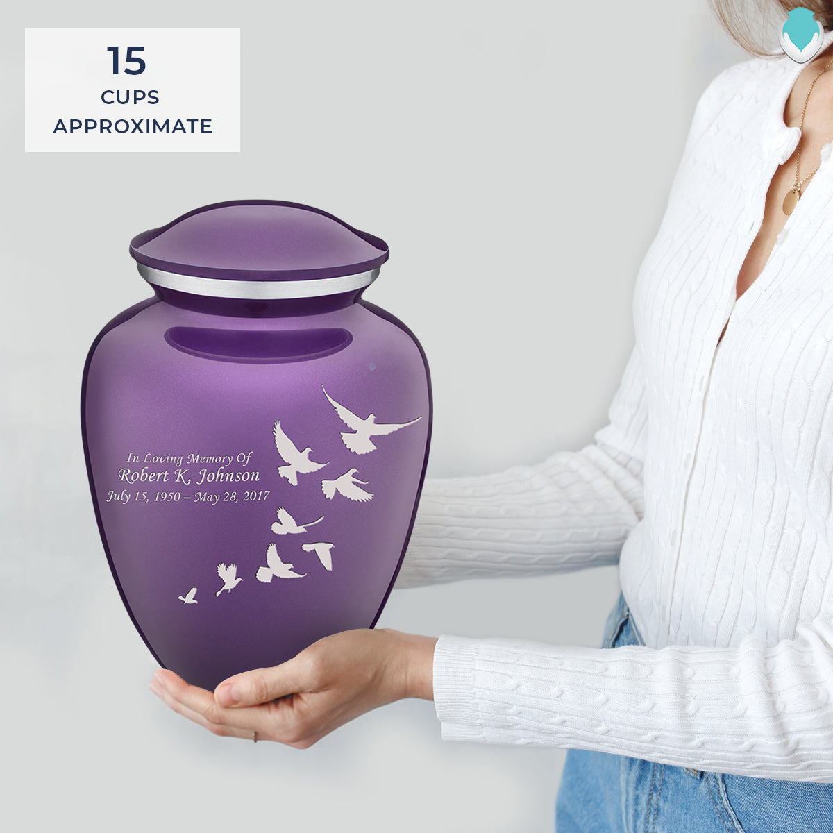 Purple sale Doves Adult Cremation Urn