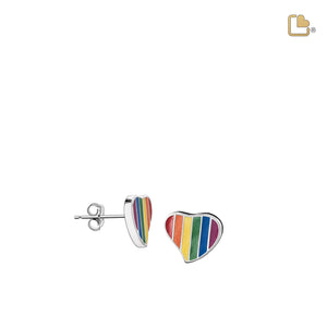 Pride Rainbowª Sterling Silver Stud Earrings