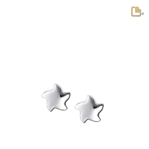 Angelic Starª Rhodium Plated Sterling Silver Stud Earrings