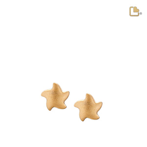 Angelic Starª Gold Vermeil Two Tone Sterling Silver Stud Earrings