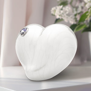 Adult LoveHeart Pearl Cremation Urn