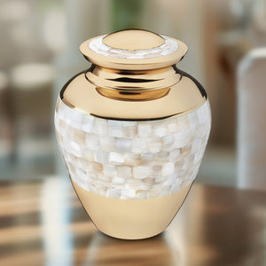 Adult Mother of Pearl Cremation Urn - COMFORT™ by LoveUrns®