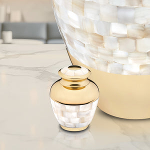 Keepsake Mother of Pearl Cremation Urn - COMFORT™ by LoveUrns®