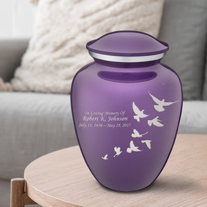 Adult Embrace Purple Doves Cremation Urn