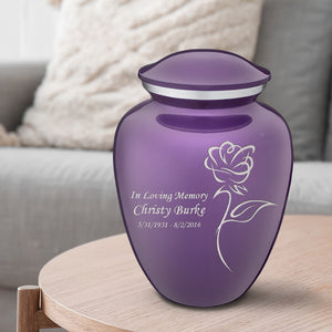 Adult Embrace Purple Rose Cremation Urn