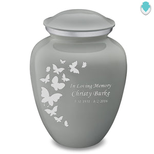 Adult Embrace Slate Grey Butterfly Cremation Urn