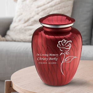 Adult Embrace Pearl Candy Red Rose Cremation Urn