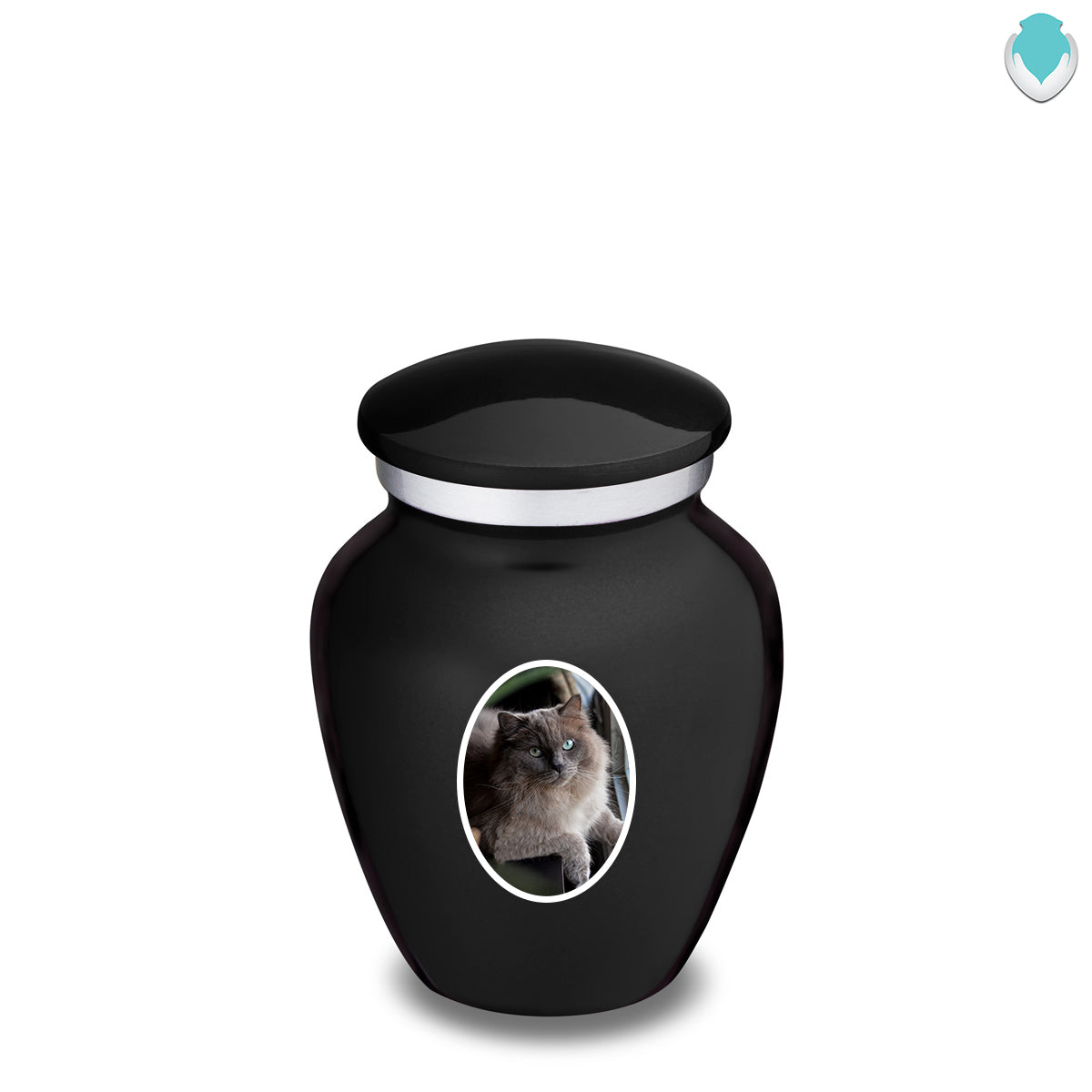 Keepsake Pet Embrace Black Portrait Cremation Urn