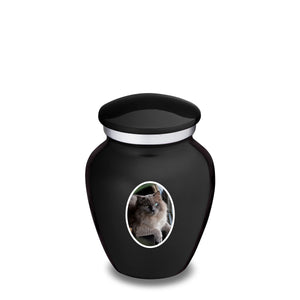 Keepsake Pet Embrace Black Portrait Cremation Urn