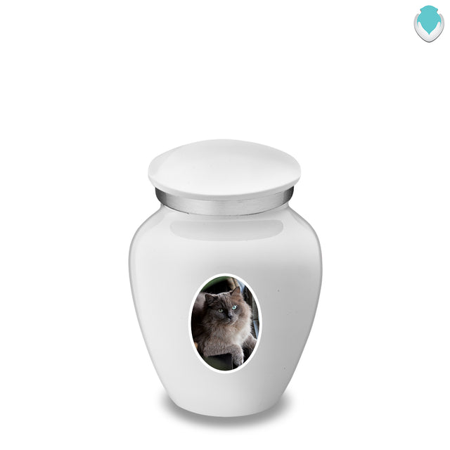 Keepsake Pet Embrace White Portrait Cremation Urn