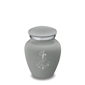 Keepsake Embrace Slate Grey Anchor Cremation Urn