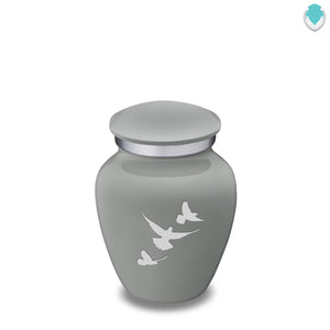 Keepsake Embrace Slate Grey Doves Cremation Urn