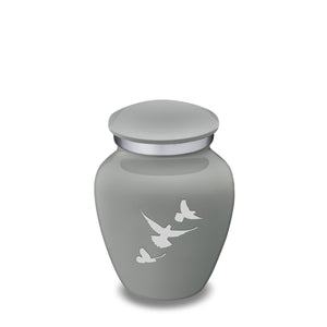 Keepsake Embrace Slate Grey Doves Cremation Urn