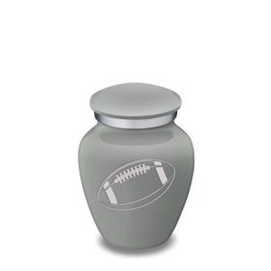 Keepsake Embrace Slate Grey Football Cremation Urn