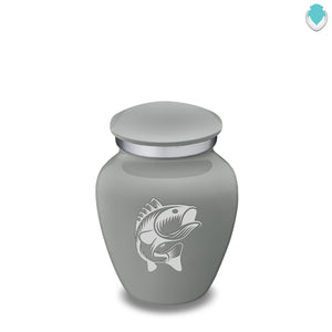 Keepsake Embrace Slate Grey Fish Cremation Urn