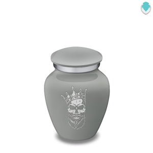 Keepsake Embrace Slate Grey Skull Cremation Urn