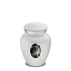 Keepsake Pet Embrace White Portrait Cremation Urn